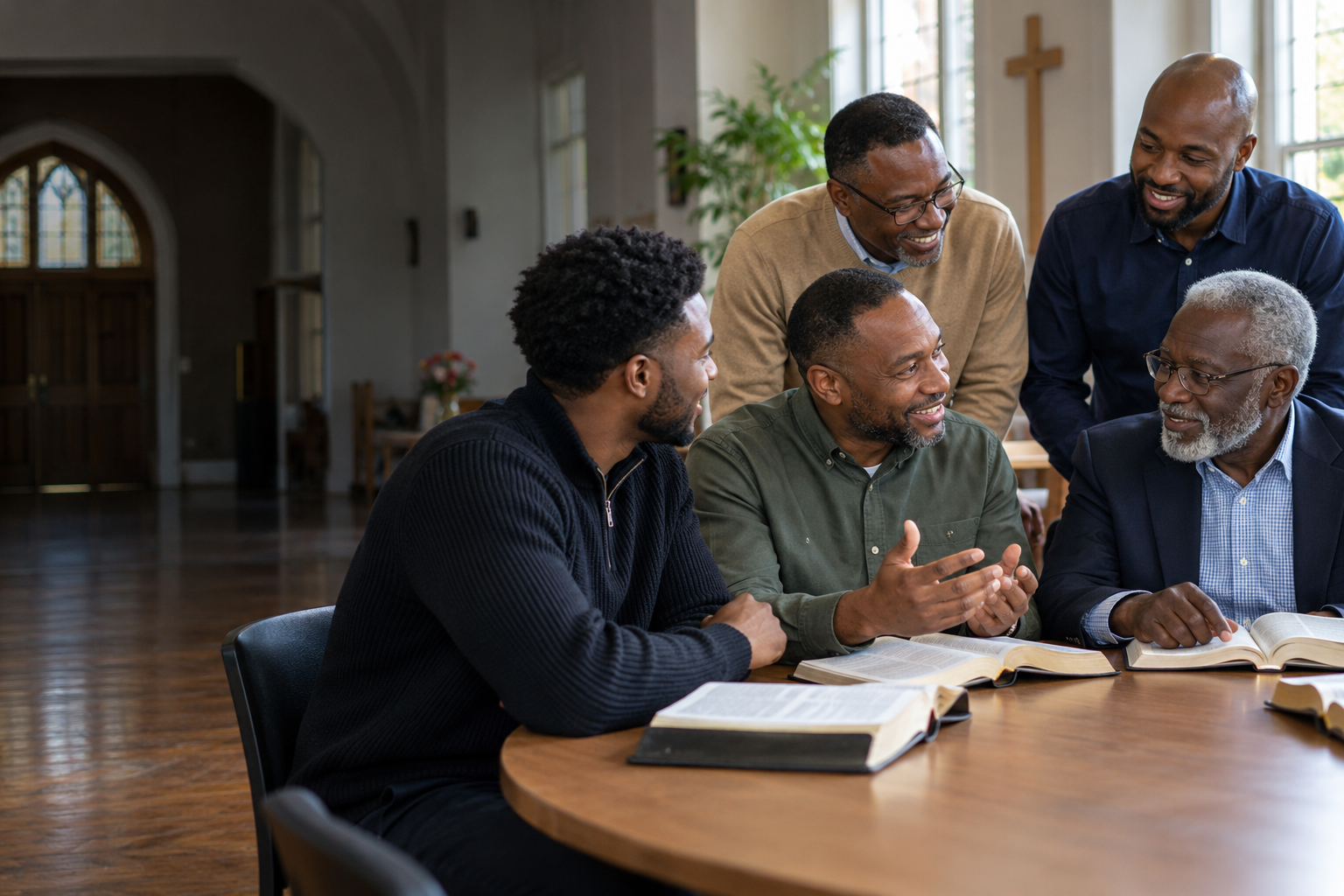 Illustrative AI-generated image for District Men ministry